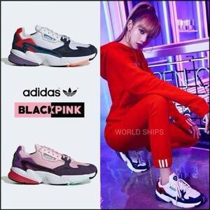 Lisa's Adidas Falcon sneakers
